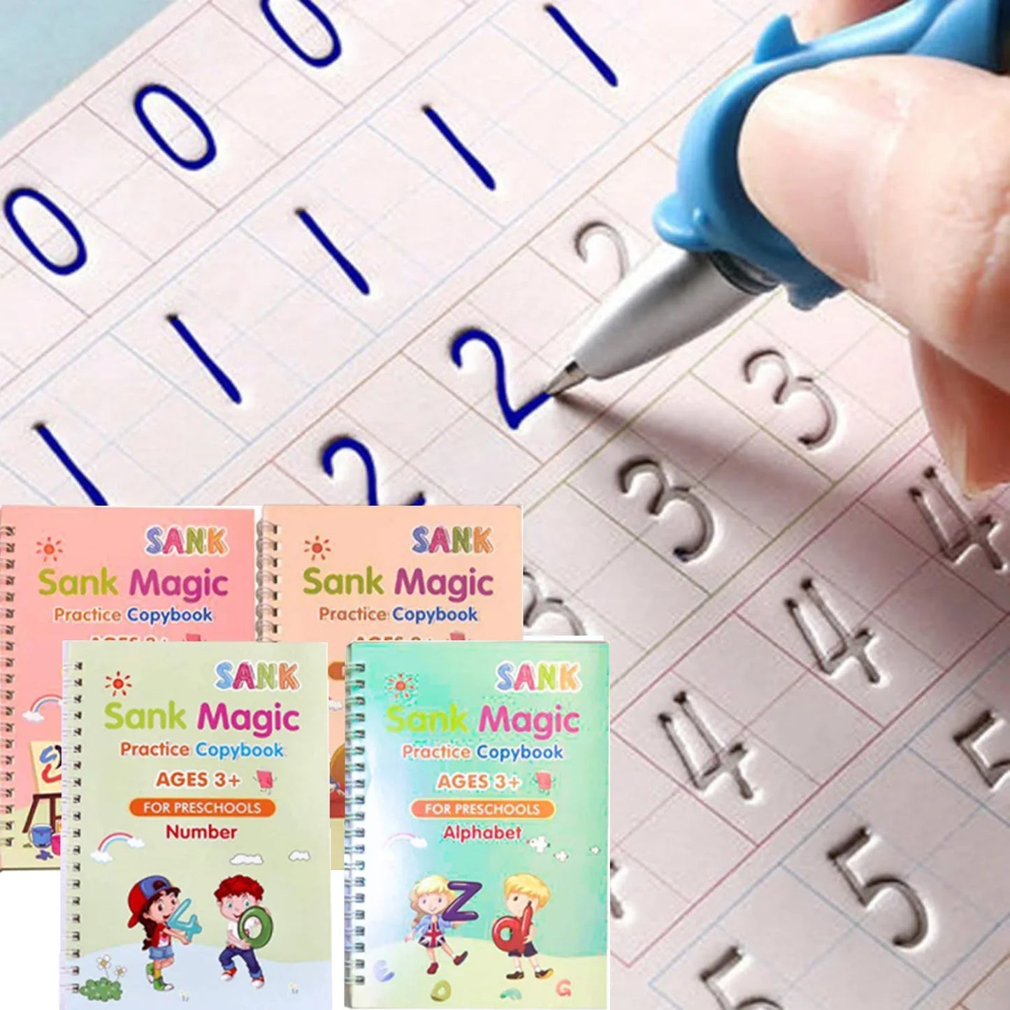Magic Reusable Calligraphy Copybook Set For Kids